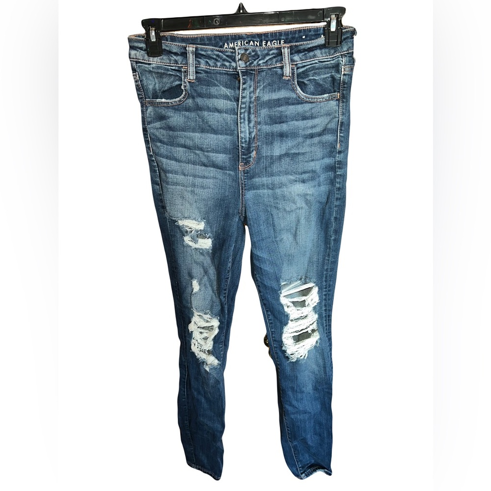 American Eagle Jeans size 14 length X-long Highest Rose Jegging